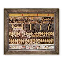 Tablou inramat - Egyptian 20th Dynasty - Detaliu din Cartea Zilei din tavanul camerei de inmormantare a Mormantului lui Ramses VI r.1143-1136 i.Hr. Noul Regat - - Roveli