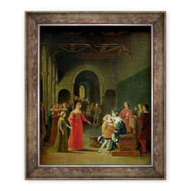 Tablou inramat - Francois Richard Fleury - Francois I 1494-1547 Prezentat lui Ludovic al XII-lea 1462-1515 - - Roveli
