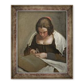 Tablou inramat - Diego Rodriguez de Silva y Velazquez - Femeia de cusatoreasa - - Roveli