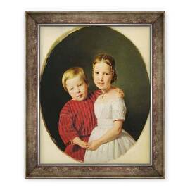 Tablou inramat - Ferdinand Georg Waldmuller - Portret De Doi Copii - - Roveli