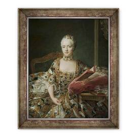 Tablou inramat - Francois-Hubert Drouais - Portretul Marchizei dAguirandes - - Roveli