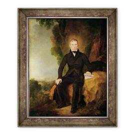 Tablou inramat - Scoala Engleza - Portretul lui John Loudon McAm 1756-1836 - - Roveli