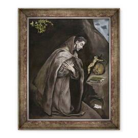 Tablou inramat - El Greco - Sfantul Francisc ingenuncheat in meditatie - - Roveli