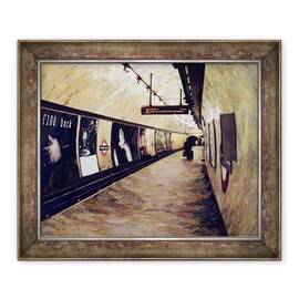 Tablou inramat - Ellen Golla - Toate Trenurile Merg la Kings Cross St Pancras - - Roveli