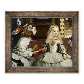 Tablou inramat - Diego Rodriguez de Silva y Velazquez - Las Meninas sau Familia lui Filip al IV-lea, detaliu II - - Roveli
