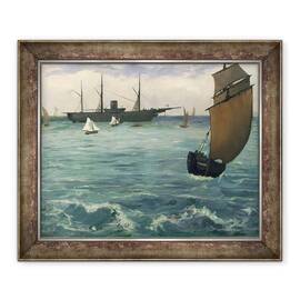 Tablou inramat - Edouard Manet - Kearsarge de la Boulogne - - Roveli