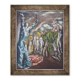 Tablou inramat - El Greco - Viziunea Sfantului Ioan - - Roveli