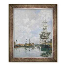 Tablou inramat - Eugene Louis Boudin - Deauville - - Roveli