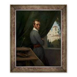 Tablou inramat - Emile Jean Horace Vernet - Autoportret in Roma - - Roveli