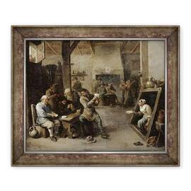 Tablou inramat - David Teniers the Younger - Jucatorii de carti - - Roveli
