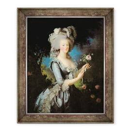 Tablou inramat - Elisabeth Louise Vigee-Lebrun - Marie Antoinette cu un trandafir - - Roveli