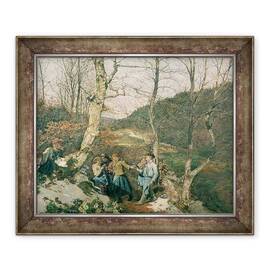 Tablou inramat - Ferdinand Georg Waldmuller - Primavara devreme in padurea vieneza - - Roveli