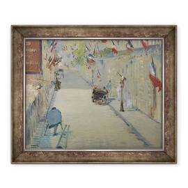Tablou inramat - Edouard Manet - Rue Monsier cu steaguri - - Roveli