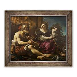 Tablou inramat - Guercino - Erminia si Pastorul - - Roveli