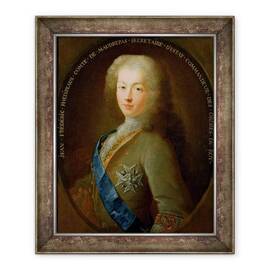 Tablou inramat - Scoala Franceza - Portretul lui Jean Frederic Phelypeaux 1701-81 Conte de Maurepas - - Roveli
