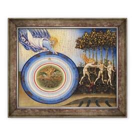 Tablou inramat - Giovanni di Paolo di Grazia - Crearea Lumii si Expulzarea din Paradis - - Roveli
