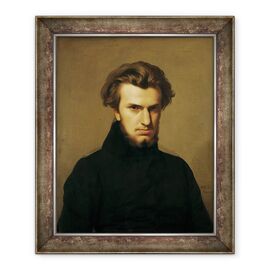 Tablou inramat - Hippolyte Flandrin - Portretul lui Ambroise Thomas 1811-96 1834 - - Roveli