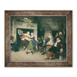 Tablou inramat - Friedrich von Puteani - Dansul cuplului intr-o taverna - - Roveli