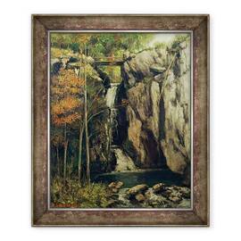 Tablou inramat - Gustave Courbet - Prapastia de la conches - - Roveli