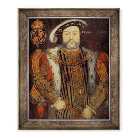 Tablou inramat - Hans Holbein the Younger - Portretul lui Henric al VIII-lea 1491-1547 - - Roveli