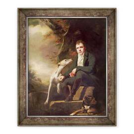 Tablou inramat - Henry Raeburn - Portretul lui Sir Walter Scott si cainii sai - - Roveli