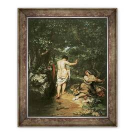 Tablou inramat - Gustave Courbet - Les Baigneuses - - Roveli