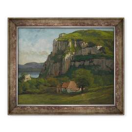 Tablou inramat - Gustave Courbet - Stanca lui Hautepierre - - Roveli