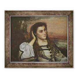 Tablou inramat - Gustave Courbet - Rêverie Portrait of Gabrielle Borreau - - Roveli
