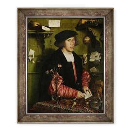 Tablou inramat - Hans Holbein the Younger - Portretul Negustorului George Gisze - - Roveli