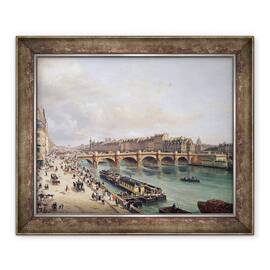 Tablou inramat - Giuseppe Canella - Vedere de Pont Neuf - - Roveli
