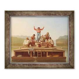 Tablou inramat - George Caleb Bingham - The Jolly Flatboatmen - - Roveli
