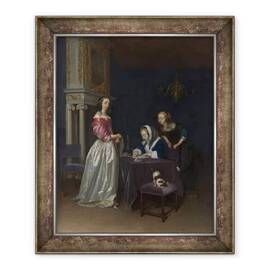 Tablou inramat - Gerard ter Borch - Curiozitate - - Roveli