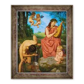 Tablou inramat - Hans Thoma - Die Quelle Primavara - - Roveli