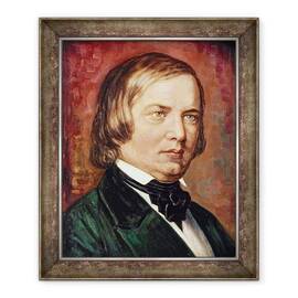 Tablou inramat - Gustav Zerner - Portretul lui Robert Schumann 1810-1856 - - Roveli