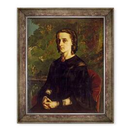Tablou inramat - Gustave Courbet - Portretul dnei de Brayer sau Exilul Polonez - - Roveli