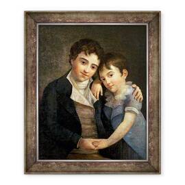 Tablou inramat - Hans Hansen - Portretul lui Karl Thomas 1784-1858 si Franz Xaver 1791-1844 - - Roveli
