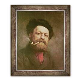 Tablou inramat - Gustave Courbet - Omul cu o pipa - - Roveli