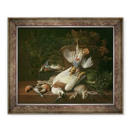 Tablou inramat - Hieronymus Galle the Elder - inca de joc si legume ulei pe panza - - Roveli