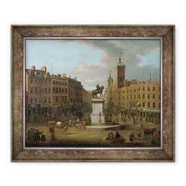 Tablou inramat - Joseph Nickolls - O vedere a Charing Cross si Northumberland House - - Roveli