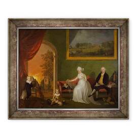 Tablou inramat - James Millar - Portretul lui Robert Mynors 1739-1806 si a familiei sale - - Roveli