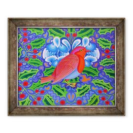Tablou inramat - Jane Tattersfield - Craciun Robin, 2012 - - Roveli
