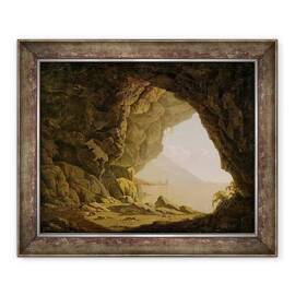 Tablou inramat - Joseph Wright of Derby - Cavern, Langa Napoli - - Roveli