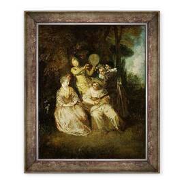 Tablou inramat - Jean Antoine Watteau - Serenada Italiana - - Roveli