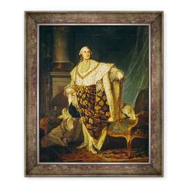 Tablou inramat - Joseph Siffred Duplessis - Ludovic al XVI-lea 1754-93 Regele Frantei in robe de incoronare - - Roveli