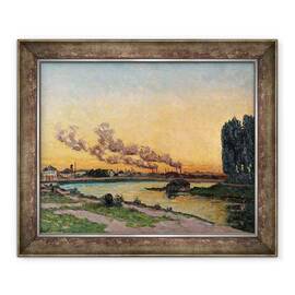 Tablou inramat - Jean Baptiste Armand Guillaumin - Setarea soarelui la Ivry - - Roveli
