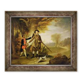 Tablou inramat - Johann Zoffany - Al treilea duce de Richmond 1735-1806 fotografiere cu servitorul sau - - Roveli