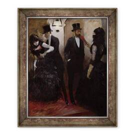 Tablou inramat - Jean Louis Forain - Coridoarele de la Opera - - Roveli