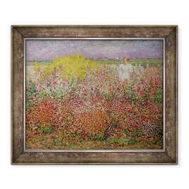 Tablou inramat - John Peter Russell - Doamna Russell printre flori la Belle Isle - - Roveli