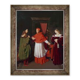 Tablou inramat - Jean Auguste Dominique Ingres - Logodna lui Rafael si nepoata Cardinalului Bibbiena - - Roveli