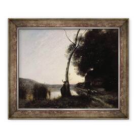 Tablou inramat - Jean Baptiste Camille Corot - Steaua de Seara - - Roveli